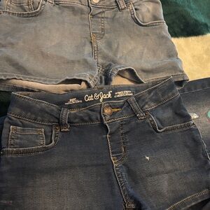 Cat & Jack Blue Denim Shorts Duo